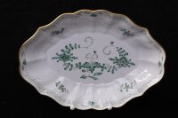 Meissen Schale oval "indisch grün" 2.Wahl