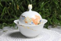 Meissen Kaffeegedeck mit Kuchenteller  B-Form in Kobaltblau mit Streublümchen 1.Wahl