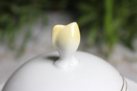 Meissen Kaffeegedeck mit Kuchenteller  B-Form in Kobaltblau mit Streublümchen 1.Wahl