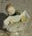 Meissen Figur Hentschelkin "Sitzendes Kind mit Bilderbuch" 1.Wahl sehr guter Zustand