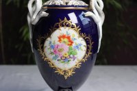 Meissen alte Bodenvase mit wunderschönen Blumenbouquet ca. 42 cm hoch 1.Wahl