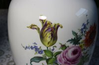 Meissen alte Bodenvase mit wunderschönen Blumenbouquet ca. 42 cm hoch 1.Wahl