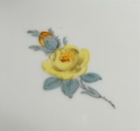 Meissen Terrine rund im Dekor "Blume 2" Goldrand und Goldapplikationen 1.Wahl