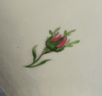 Meissen Kaffeekern 3-teilig Dekor "Rose Mitte, bunt und Goldrand" 1.Wahl