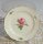 Meissen Kaffeegedeck 3-teilig Dekor "Rose Mitte, bunt und Goldrand" 1.Wahl