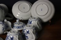 Meissen Kaffeeservice für 6 Personen im Dekor "Zwiebelmuster" 1.Wahl