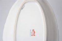 KPM ovale Schale mit Blumenmalerei 1.Wahl