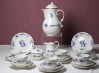 Meissen Kaffeeservice Dekor Reicher Drache kobaltblaue...