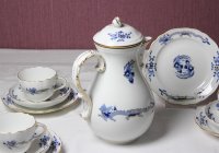 Meissen Kaffeeservice Dekor Reicher Drache kobaltblaue 1.Wahl