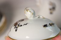 Meissen Mokkakaffeeservice Dekor Reicher Drache Schwartz 1.Wahl