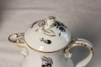Meissen Mokkakaffeeservice Dekor Reicher Drache Schwartz 1.Wahl