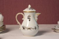 Meissen Mokkakaffeeservice Dekor Reicher Drache Schwartz 1.Wahl