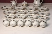 Meissen Mokkakaffeeservice Dekor Reicher Drache Schwartz 1.Wahl