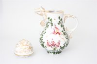 Meissen Mokkaservice für 4 Pers. 15tlg. Dekor "Jägerlatein" von H. Werner 1.Wahl