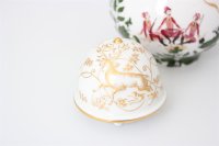 Meissen Mokkaservice für 4 Pers. 15tlg. Dekor "Jägerlatein" von H. Werner 1.Wahl