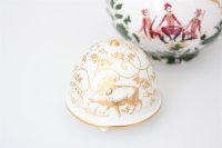 Meissen Mokkaservice für 4 Pers. 15tlg. Dekor "Jägerlatein" von H. Werner 1.Wahl