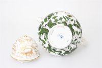 Meissen Mokkaservice für 4 Pers. 15tlg. Dekor "Jägerlatein" von H. Werner 1.Wahl