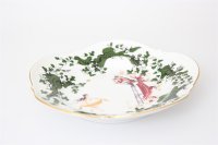 Meissen Mokkaservice für 4 Pers. 15tlg. Dekor "Jägerlatein" von H. Werner 1.Wahl