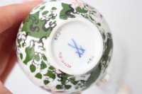 Meissen Mokkaservice für 4 Pers. 15tlg. Dekor "Jägerlatein" von H. Werner 1.Wahl