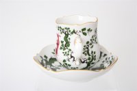 Meissen Mokkaservice für 4 Pers. 15tlg. Dekor "Jägerlatein" von H. Werner 1.Wahl