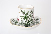 Meissen Mokkaservice für 4 Pers. 15tlg. Dekor "Jägerlatein" von H. Werner 1.Wahl