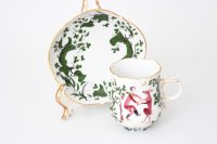 Meissen Mokkaservice für 4 Pers. 15tlg. Dekor "Jägerlatein" von H. Werner 1.Wahl