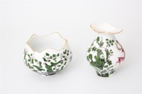 Meissen Mokkaservice für 4 Pers. 15tlg. Dekor "Jägerlatein" von H. Werner 1.Wahl