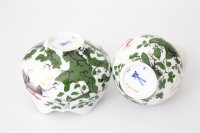 Meissen Mokkaservice für 4 Pers. 15tlg. Dekor "Jägerlatein" von H. Werner 1.Wahl