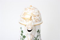 Meissen Mokkaservice für 4 Pers. 15tlg. Dekor "Jägerlatein" von H. Werner 1.Wahl