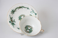 Meissen Teetasse mit Untertasse grüne Drache 1.Wahl TOP