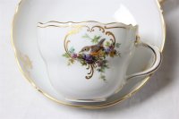 Kaffeeservice für 6 Person von Meissen mit Vogelmalerei 22 Teile