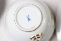 Kaffeeservice für 6 Person von Meissen mit Vogelmalerei 22 Teile