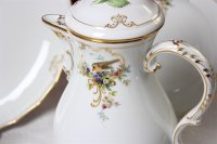 Kaffeeservice für 6 Person von Meissen mit Vogelmalerei 22 Teile