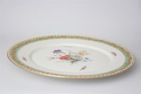 KPM Kollektion Kurland Gourmetteler Dekor 73 Blumen und Insekten 28,5 cm