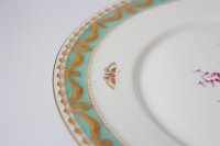 KPM Kollektion Kurland Gourmetteler Dekor 73 Blumen und Insekten 28,5 cm