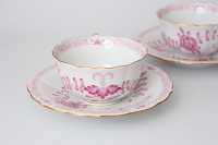 Meissen Teetasse mit Untertasse indischmalerei 1.Wahl TOP