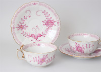 Meissen Teetasse mit Untertasse indischmalerei 1.Wahl TOP