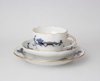 Meissen Kaffeegedeck Dekor "reicher Drache...