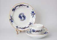 Meissen Kaffeegedeck Dekor "reicher Drache balue" 1.Wahl
