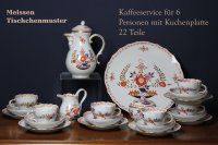 Meissen Kaffeeservice für 6 Personen im Dekor...