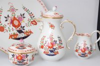 Meissen Kaffeeservice für 6 Personen im Dekor Tischchenmuster 1.Wahl