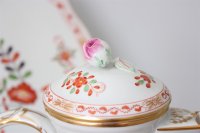 Meissen Kaffeeservice für 6 Personen im Dekor Tischchenmuster 1.Wahl