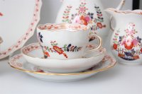 Meissen Kaffeeservice für 6 Personen im Dekor Tischchenmuster 1.Wahl