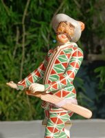 Meissen Figur "Arlecchino" mit Maske aus der...