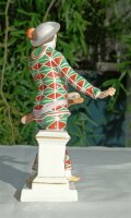 Meissen Figur "Arlecchino" mit Maske aus der Serie Commedia Dell’Arte 1.Wahl