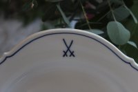 Meissen Mokka / Espressotasse 2tlg. in Kobaltblau mit Blumendekor und Goldrand 1.Wahl