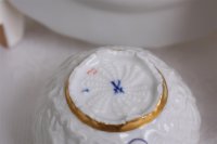 Meissen Tête à Tête Kaffeeservice für 2 Personen im Dekor "Tischchenmuster" 1.Wahl