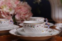 Meissen Tête à Tête Kaffeeservice für 2 Personen im Dekor "Tischchenmuster" 1.Wahl