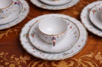 Meissen Tête à Tête Kaffeeservice für 2 Personen im Dekor "Tischchenmuster" 1.Wahl