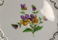 Meissen Prunkteller mit Blumendekor, Relief und...